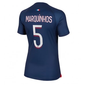 Paris Saint-Germain Marquinhos #5 Koszulka Podstawowych Kobiety 2023-24 Krótki Rękaw